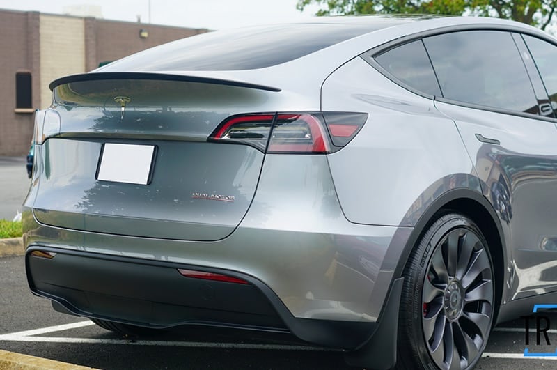 Tesla Model Y Rear End With PPF and Ceramic Coating